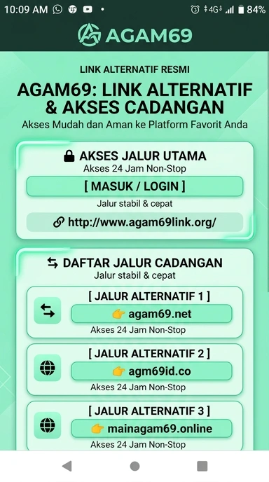 Link Alternatif Aman dan Mudah untuk Agam69