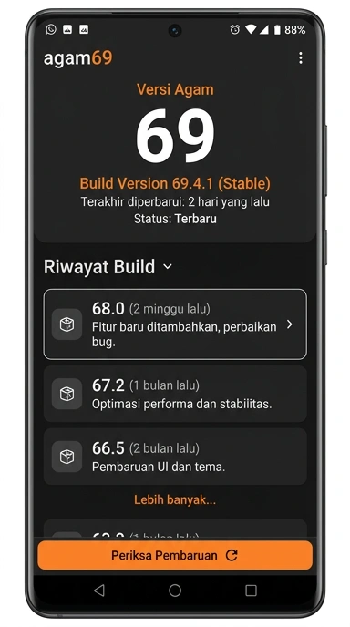 Riwayat Versi Terbaru ag69 untuk Pengguna Android