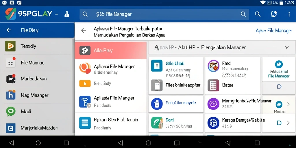 Antarmuka aplikasi <strong>95PGPLAY</strong> yang sederhana dan efisien untuk pengelolaan file.