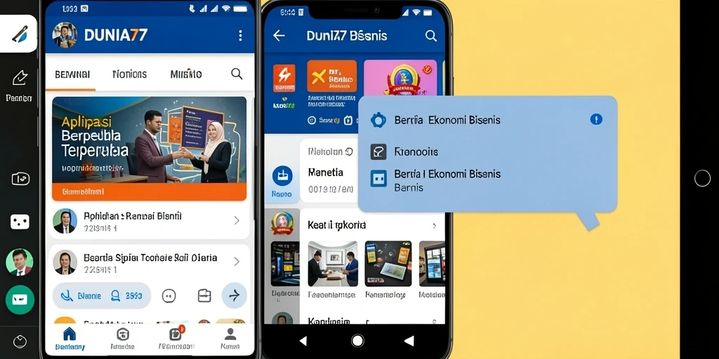 Screenshot antarmuka DUNIA77 menampilkan berita ekonomi terbaru.