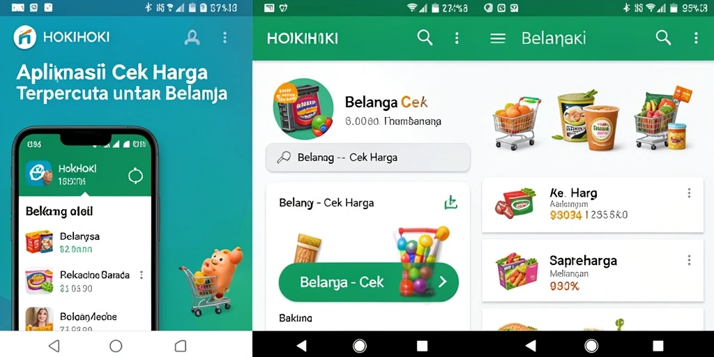 Antarmuka aplikasi HOKIHOKI menampilkan harga produk dengan jelas.