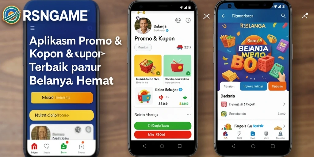 Tampilan antarmuka RSNGAME dengan berbagai kupon menarik.